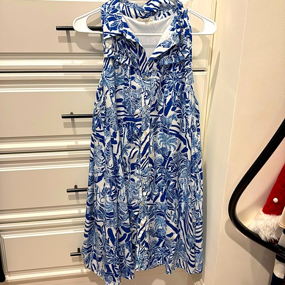 Entro Blue & White Dress